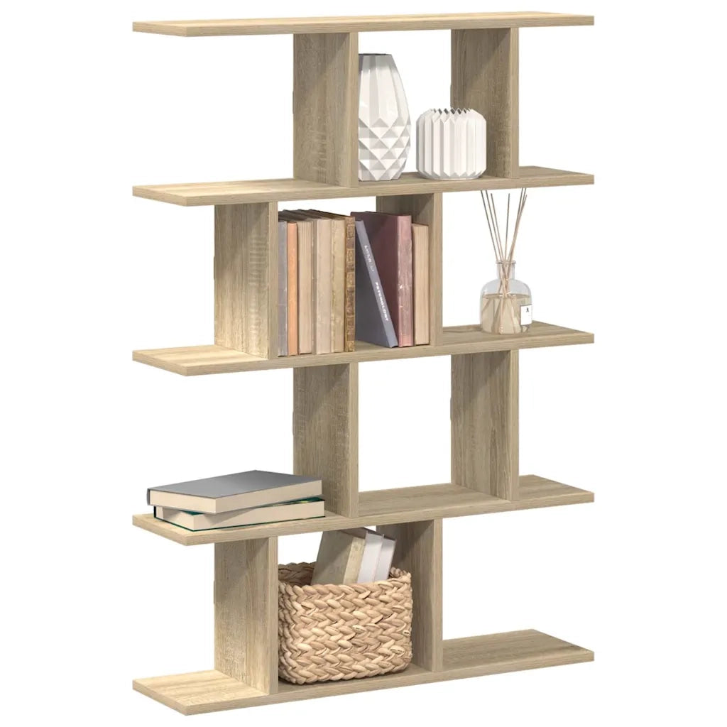 Mensola a Cubo da Muro 12 Scomparti in Truciolato Rovere Sonoma 860015