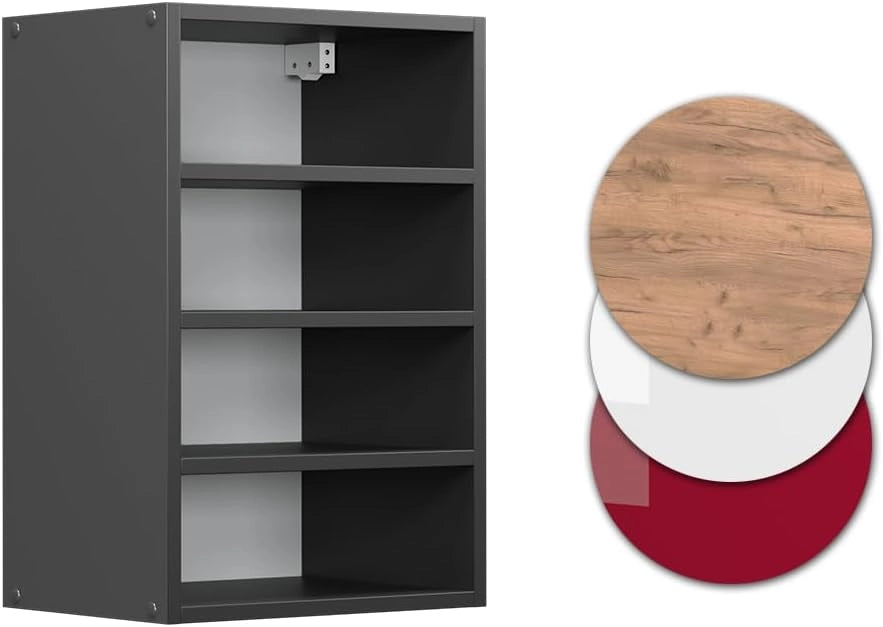 Pensile R-Line, Antracite, 40 cm, per la libera combinazione all'interno di sistemi cucina modulari