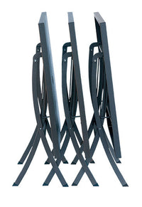 Tavolo da Giardino Pieghevole 120x80x75 cm in Acciaio RD Italia Hermes 120 Antracite