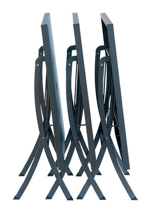 Tavolo da Giardino Pieghevole 120x80x75 cm in Acciaio RD Italia Hermes 120 Antracite