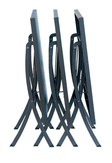 Tavolo da Giardino Pieghevole 120x80x75 cm in Acciaio RD Italia Hermes 120 Antracite