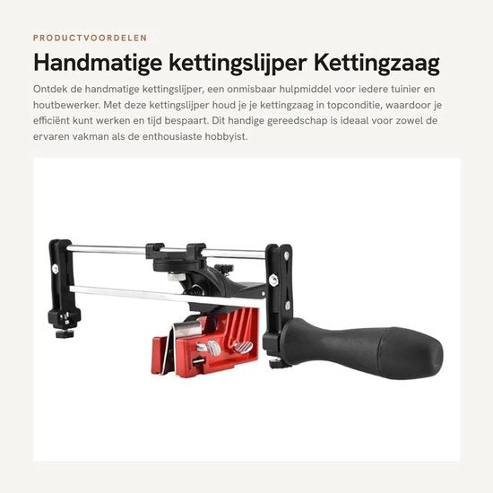 Serratrice per catene manuale - Serratura per catene - Serratura per catene per giardinaggio - Efficiente e pratica - Materiale metallico - Serratrice per catene per hobby - Compatibile con...