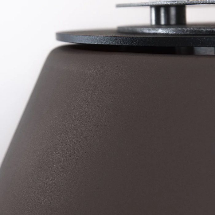 Camino a Bioetanolo Braciere da Pavimento Ø60xh56 cm per Interno ed Esterno Stromboli Tortora