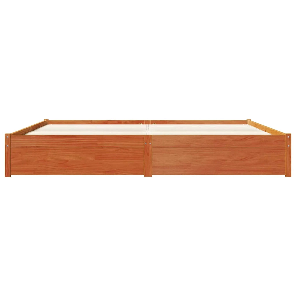 Struttura del letto con cassetto Marrone cerato 200 x 200 cm