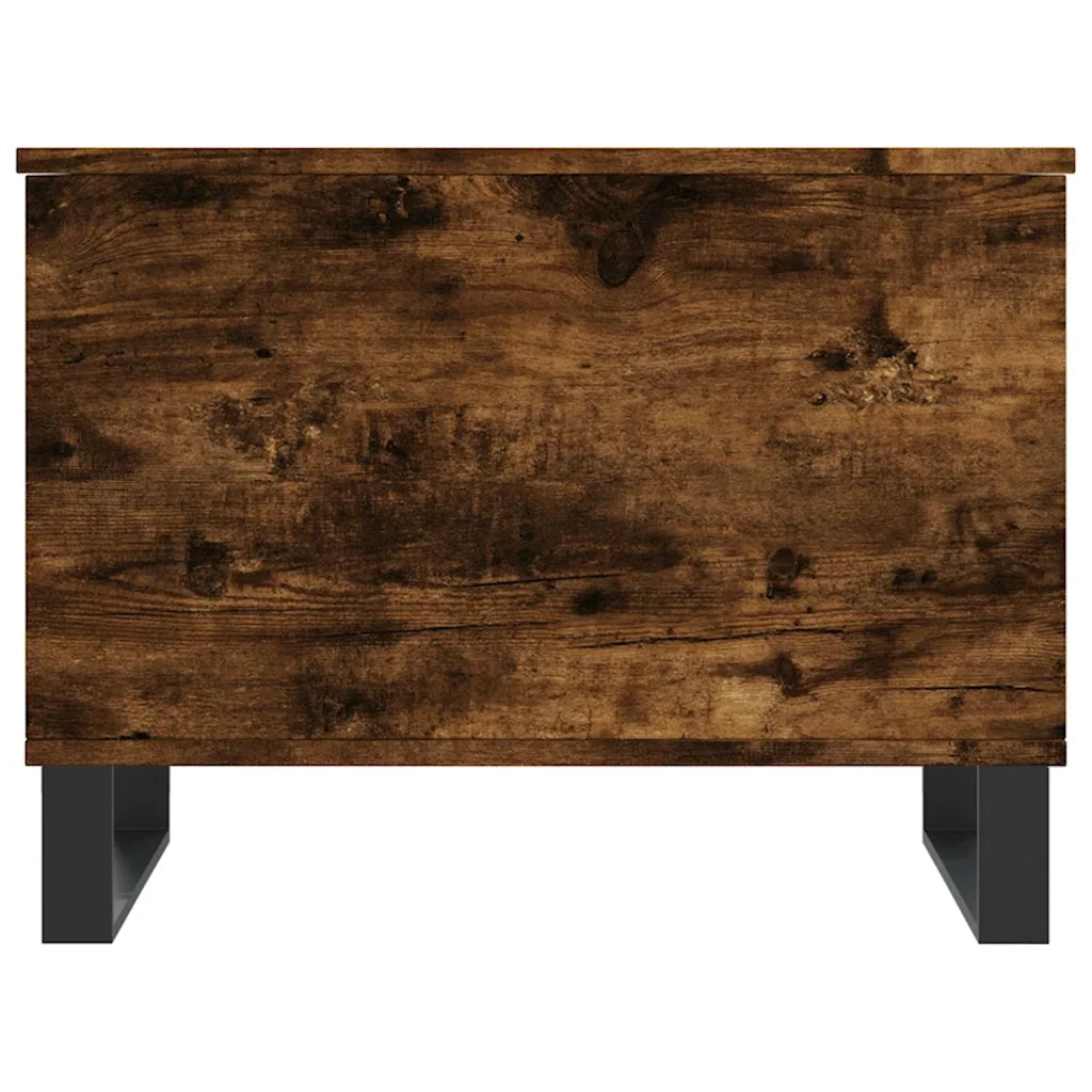 Tavolino da Salotto Rovere Fumo 60x44,5x45 cm Legno Multistrato 830961