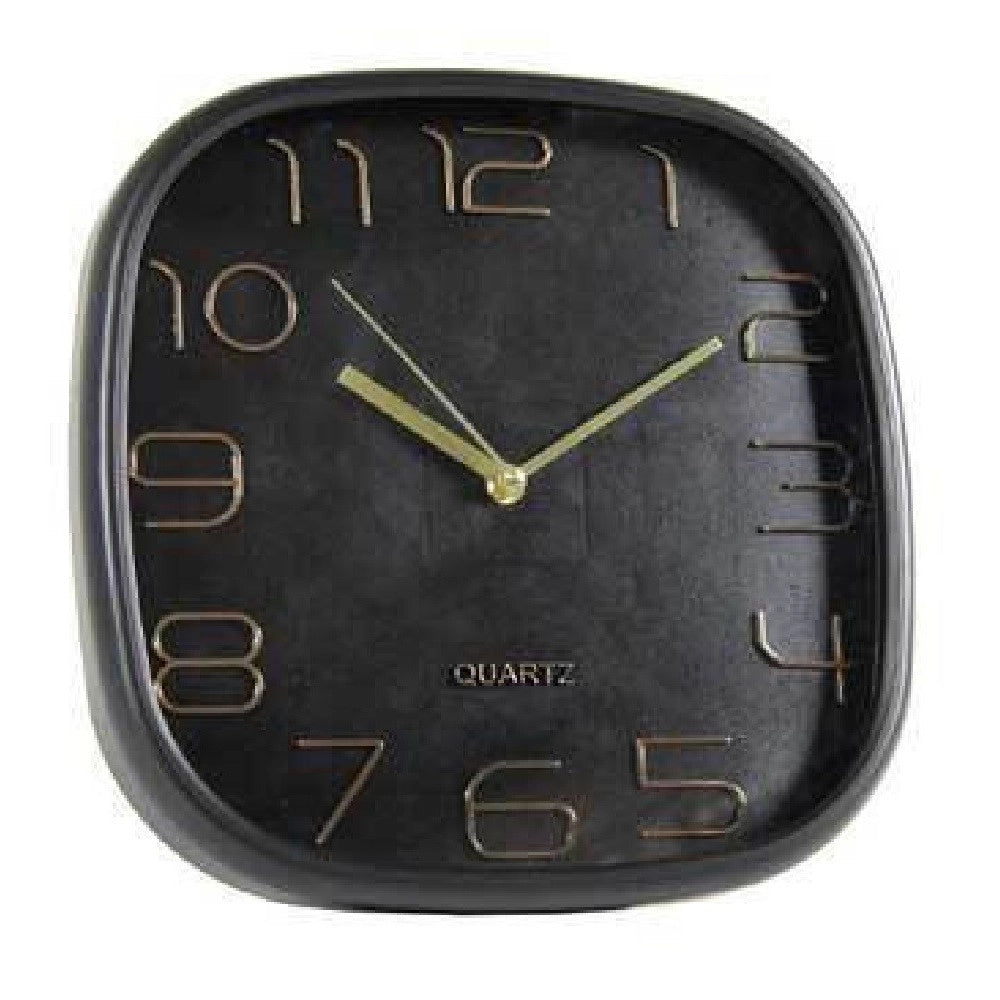 Trade Shop - Orologio Da Parete Quadrato Silenzioso 30x4cm In Plastica Vari Colori Ass 768194 -