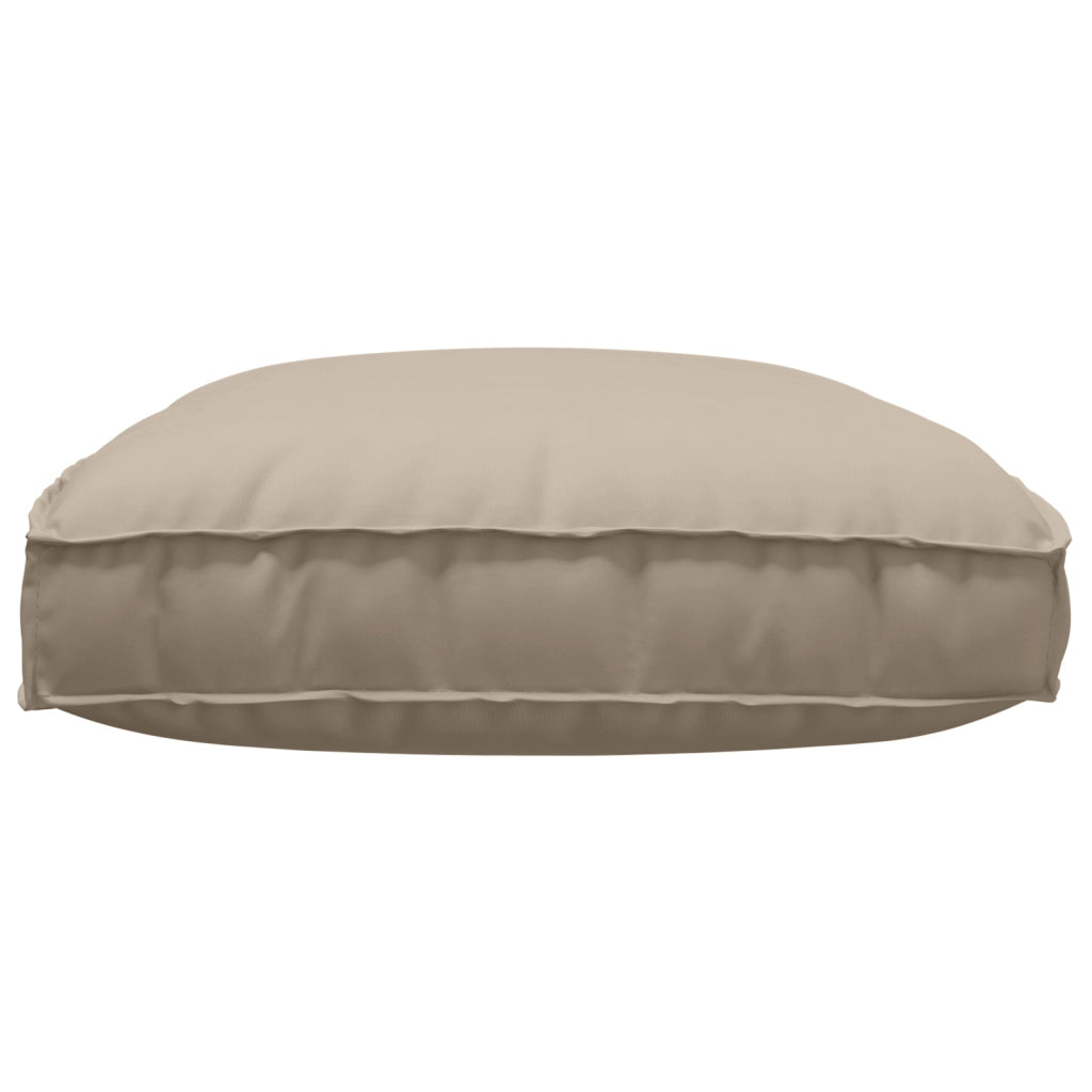 Cuscino per Pallet per Sedia Tortora 120x80x12 cm in Tessuto Oxford