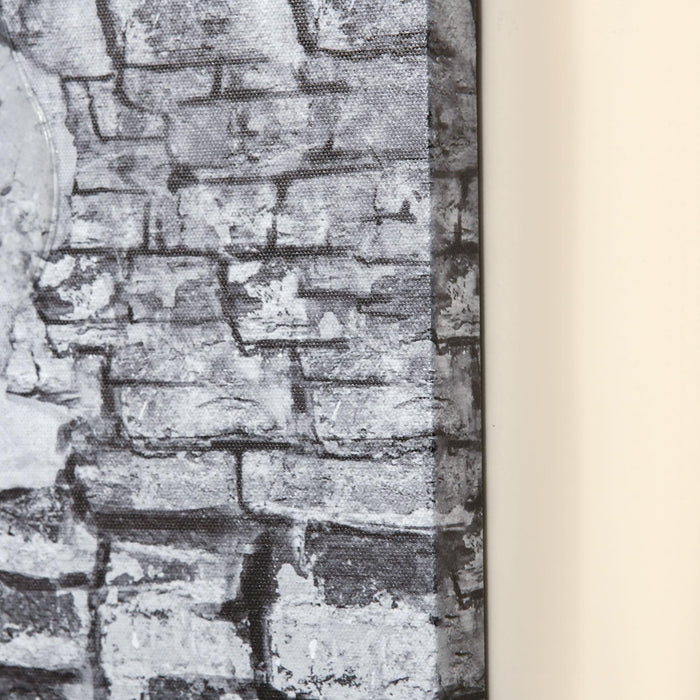 Stampa su Tela con Bambina 80x40 cm 5 Pezzi in Legno di Pino