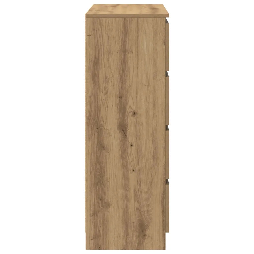 Credenza Rovere Artigianale 80x35x99 cm in Legno Multistrato 3328488