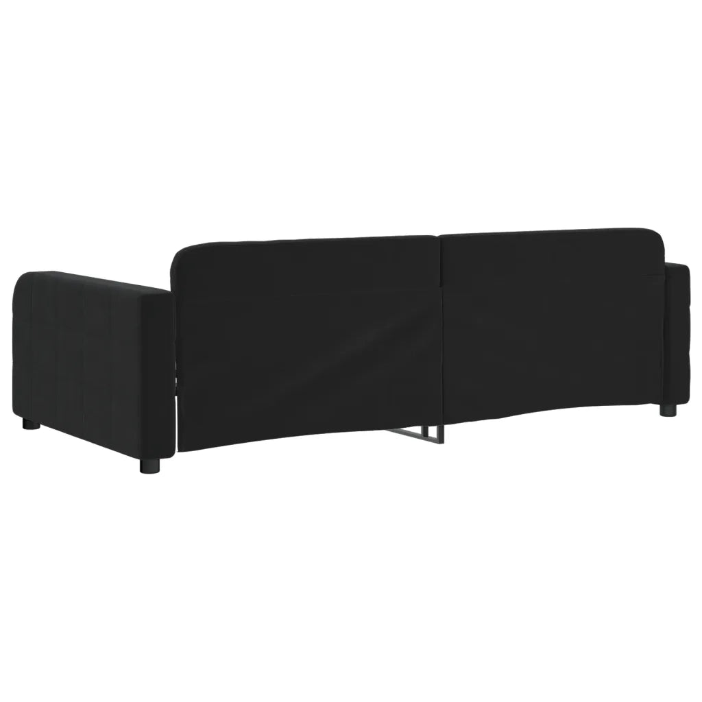 Letto da Giorno Nero 100x200 cm in Velluto 354069