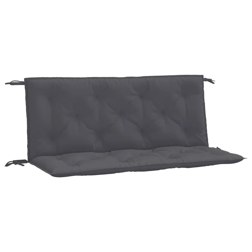Cuscini Panca Giardino 2pz Antracite 120x50x7 cm Tessuto Oxford 361678