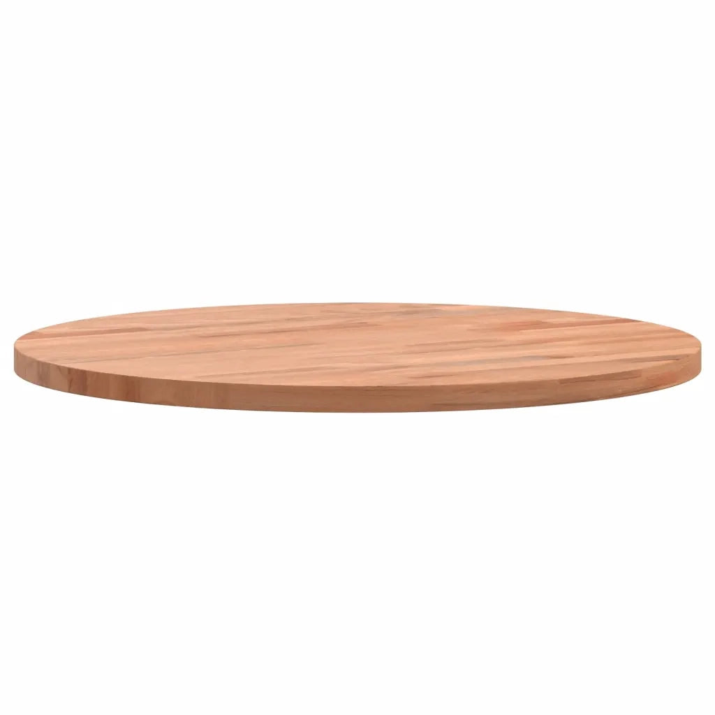 Piano per Tavolo | Superficie Tavolo | Piano Scrivania ?40x1,5 cm Rotondo in Legno Massello di Faggio