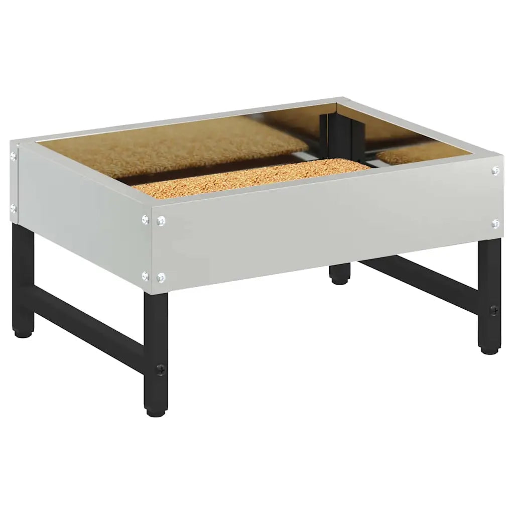 Mangiatore per Uccelli Argento 80 x 28 x 13.5 cm CFW4661398