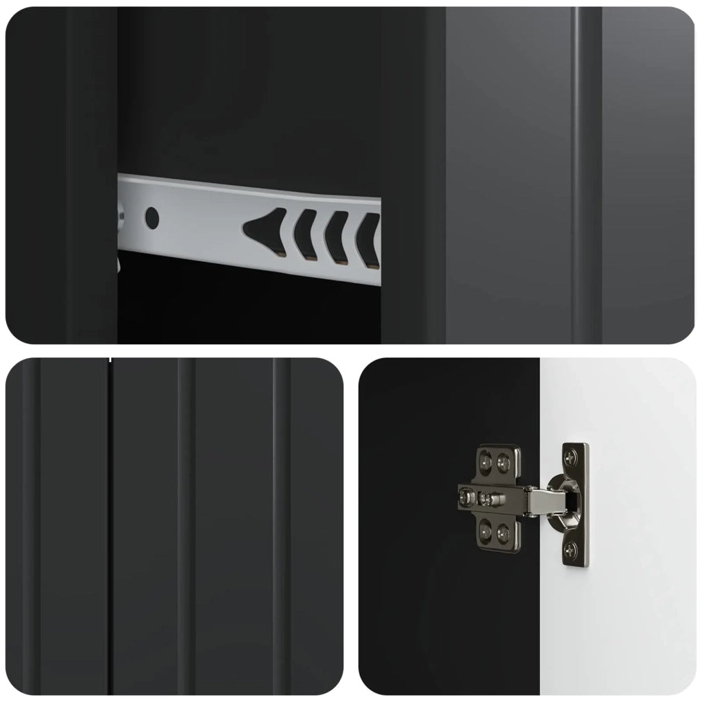 Credenza Nero 89 x 34,5 x 62 cm Legno ingegnerizzato 894426
