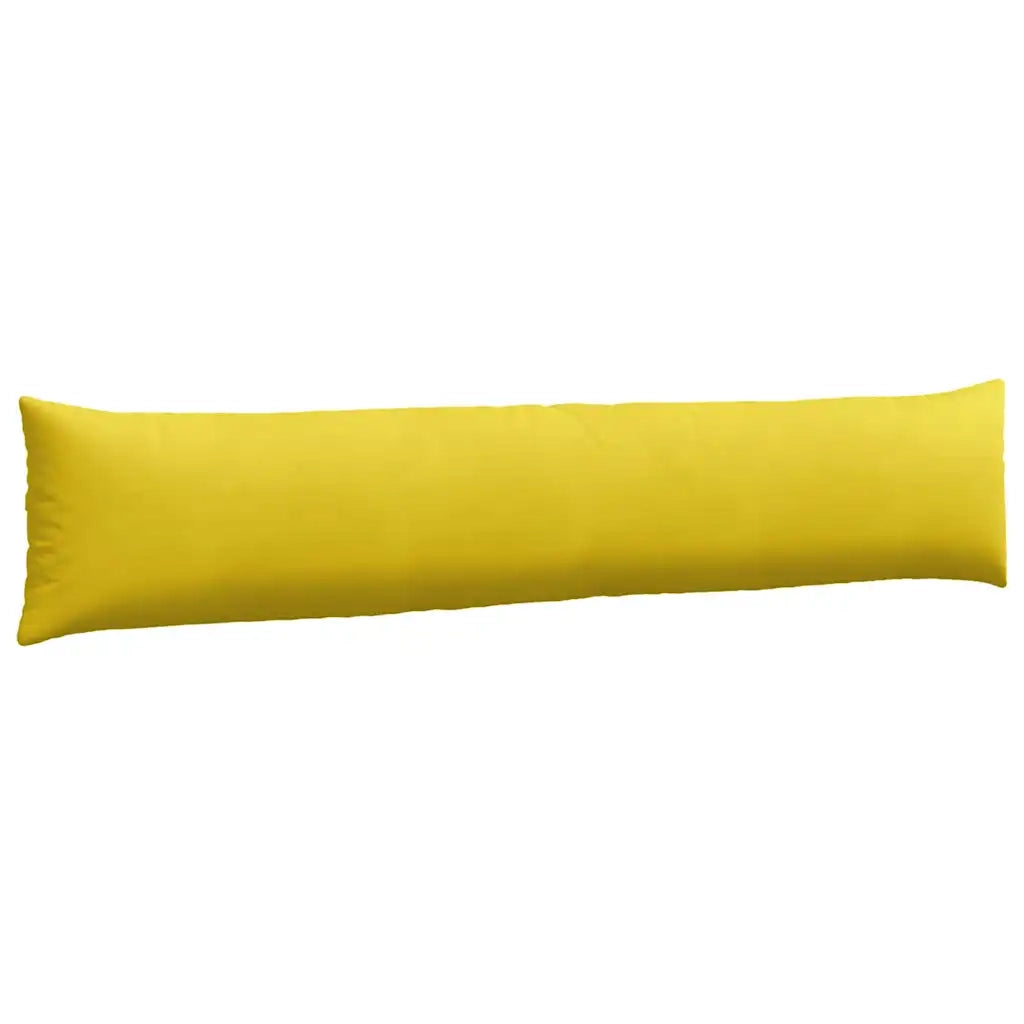 Cuscini da Divano 2 pz | Cuscini per sedie Giallo 200 x 40 cm Tessuto in Cords