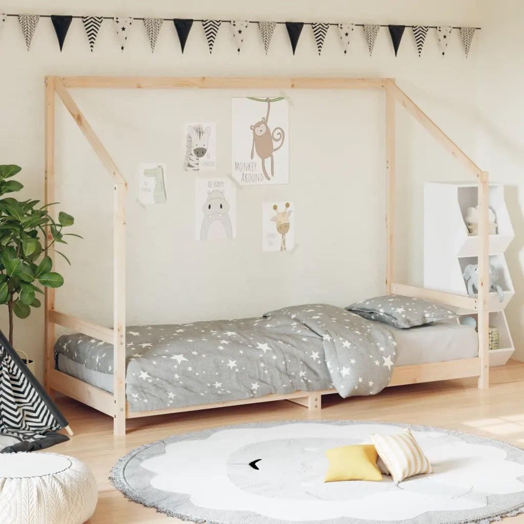 Giroletto per Bambini-Struttura Letto Bambini 80x200 cm in Legno Massello di Pino 471079