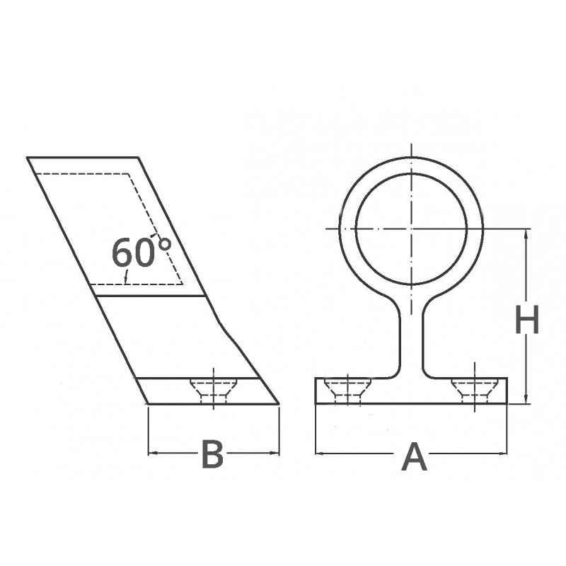 TERMINALE ACCIAIO INOX 316 Ø MM.25