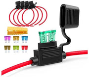 Zekeringhouder ATC/ATO 20 A con zekering 16 AWG zekeringhouder inline 32 V leva standard per auto furgone barca motocicletta industria e camper