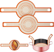 Mat di cottura a doppia faccia - Imbattibile copertura per forno olandese con maniglie lunghe - Spatola per pane in silicone