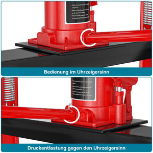Pressa idraulica da officina 12t Pressa a telaio per cuscinetti
