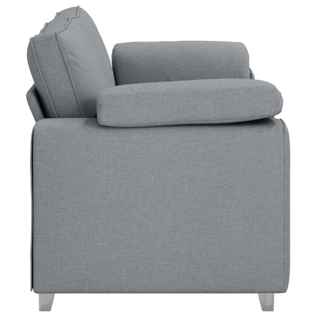 Divano a due posti Grigio chiaro 180 cm Tessuto 4105227