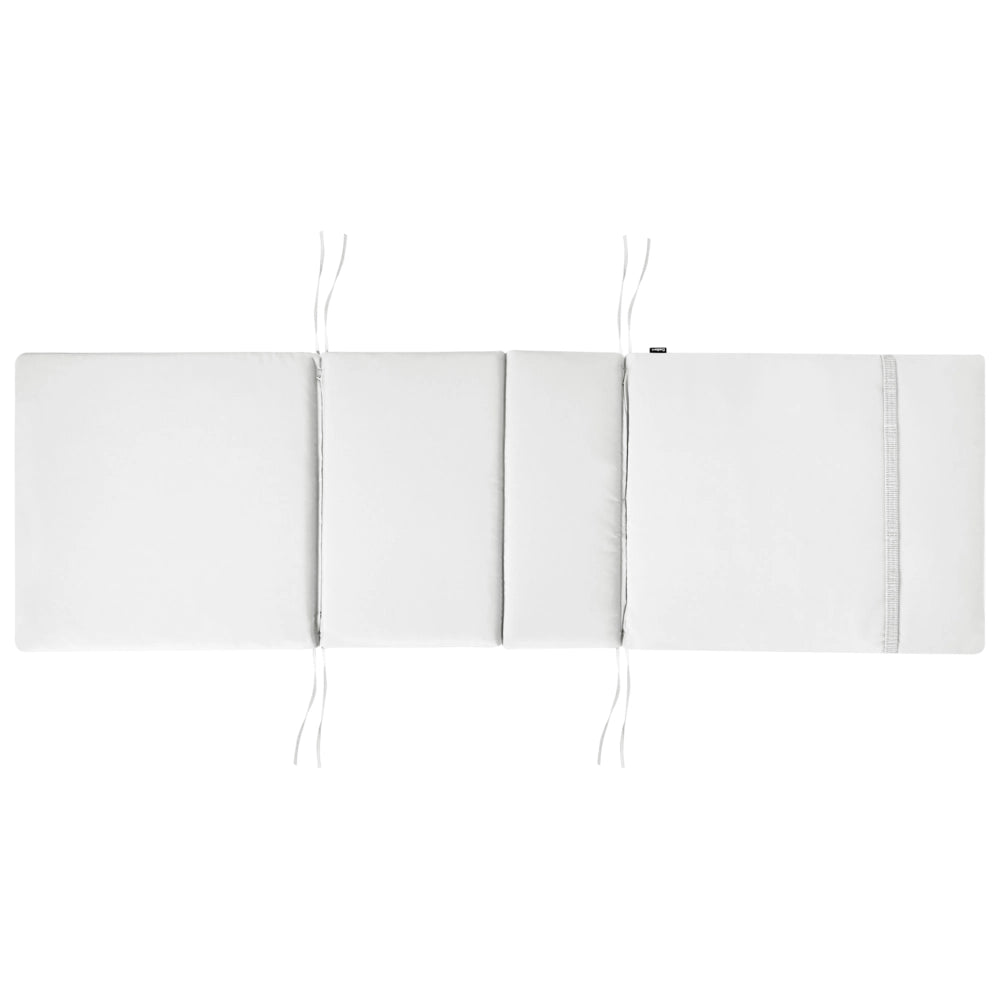 Cuscino per sdraio da giardino in tessuto poliestere bianco sporco cuscino per seduta e schienale design moderno cuscino da esterno