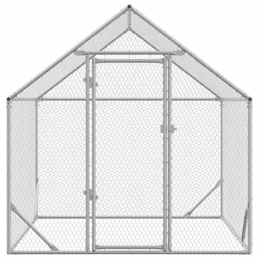 Gabbia per polli Argento 200 x 170 x 177 cm Acciaio zincato 42023409