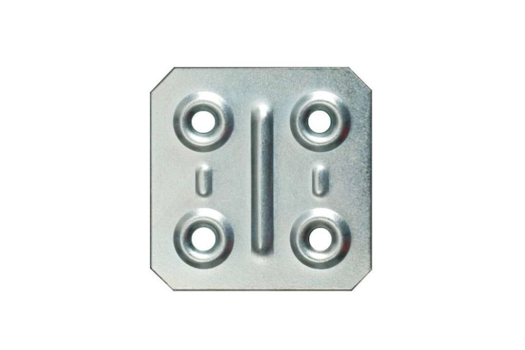 Piastre Piastrine Zincate Con Viti 67X40 Pezzi 4 - Masidef