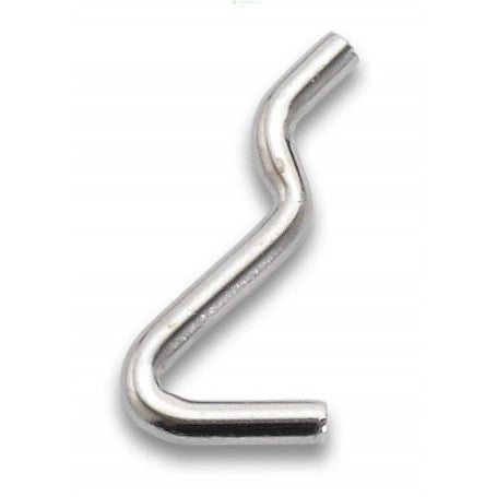 GANCIO PER PANNELLO FORATO TIPO 'N.2' 15x42 mm - 200 pezzi