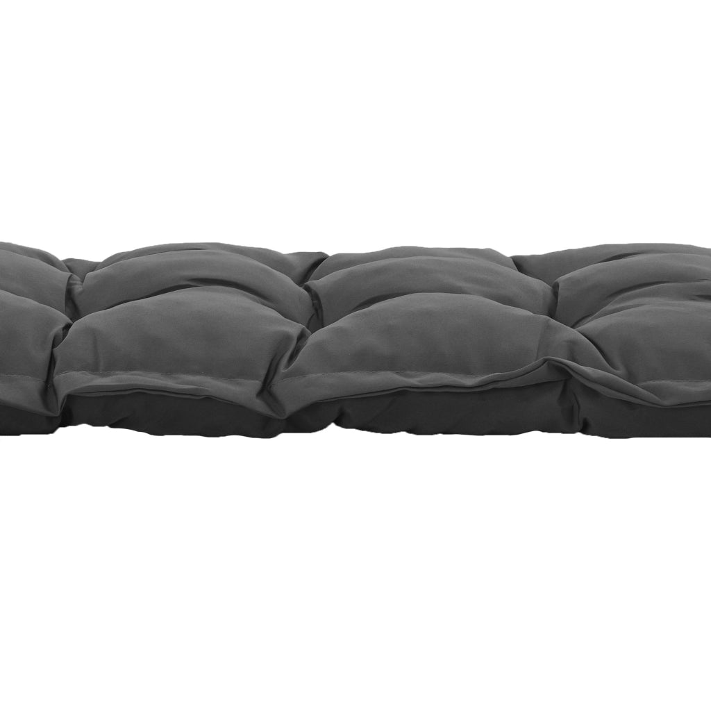 Cuscino sedile 100x40 cm Coscino per sedia con cinghie per cravatta; spesso 10 cm Copricuscino grigio scuro