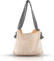 Tas da bagno grande impermeabile con chiusura a zip per viaggiare in spiaggia, lavorare, fare picnic - colore riso