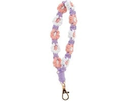 Accessori per chiavi in stile bohemien - Hanger per chiavi in macramè - Filo di cotone - Chiusura robusta - Manufatto artigianale - Accessori carini - Anello per chiavi 

Modello: Sleutelring