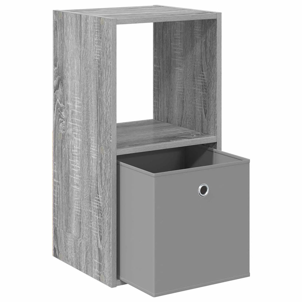 Comodino con cassetto 2 pcs Grigio Sonoma 35 x 32 x 68,5 cm 8000639