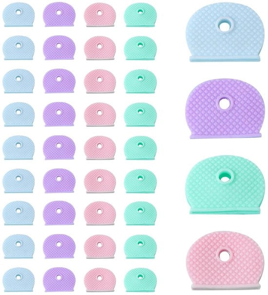 Serrature 40 pezzi - Copriserratura in silicone - Resistenti allo scorrimento - Modelli di tendenza - Dimensioni 25 x 20 mm - Facili da pulire - Copriserratura a protezione