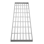 Griglia passerella in acciaio zincato griglia pavimento con scarico grigliato grondaia - 800 mm x 240 mm
