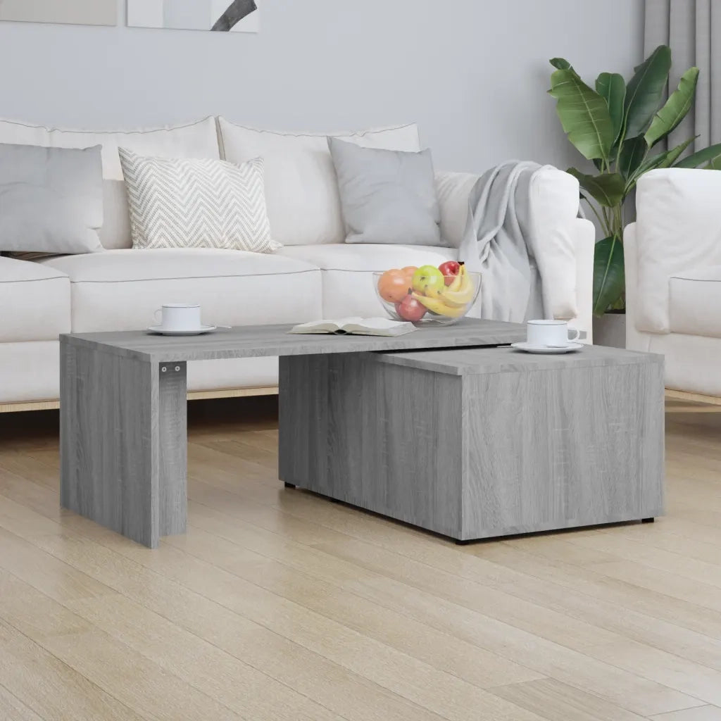 Tavolino da Salotto Grigio Sonoma 150x50x35cm Legno Multistrato cod mxl 20858