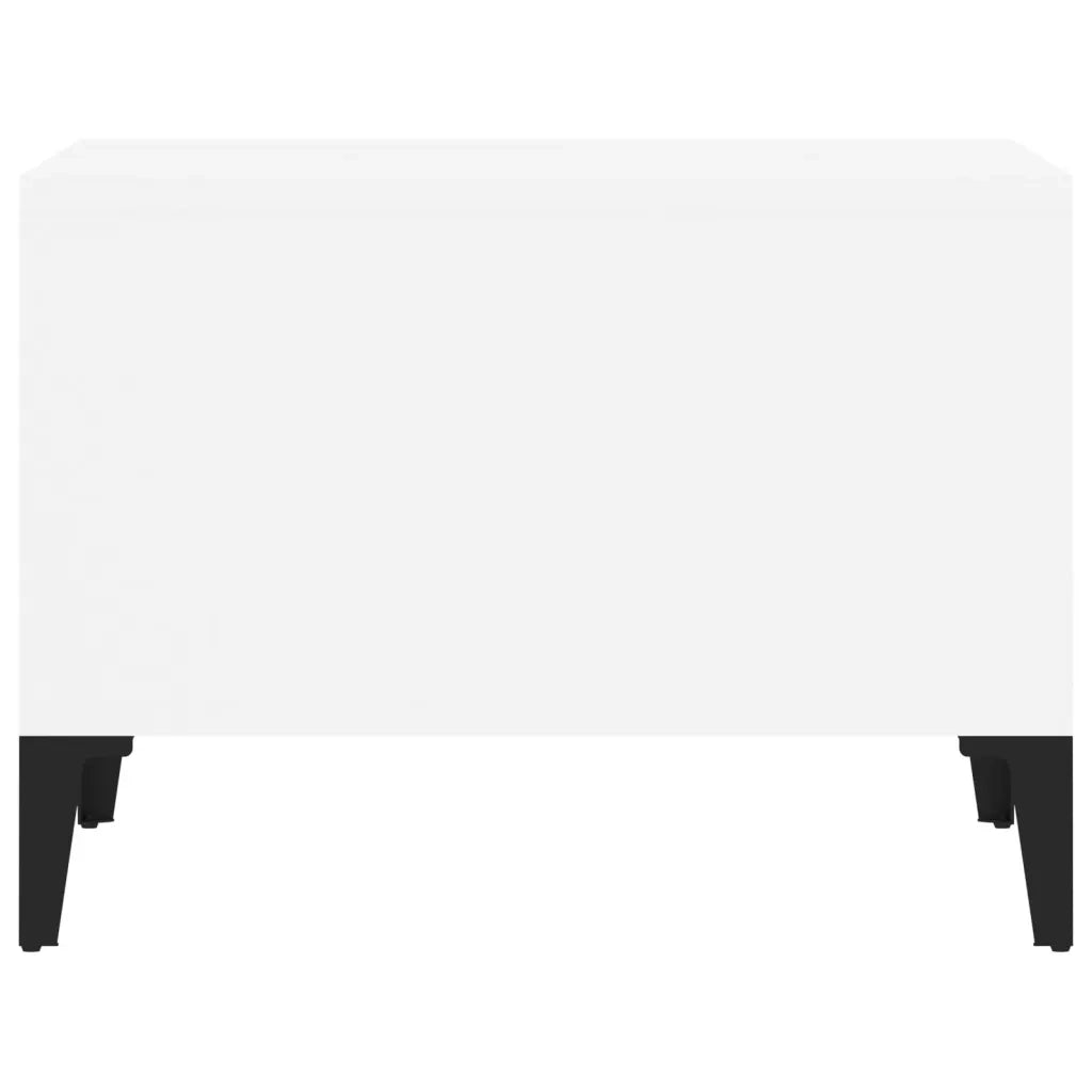 Tavolino da Salotto Bianco 60x50x36,5 cm in Legno Multistrato cod mxl 23129