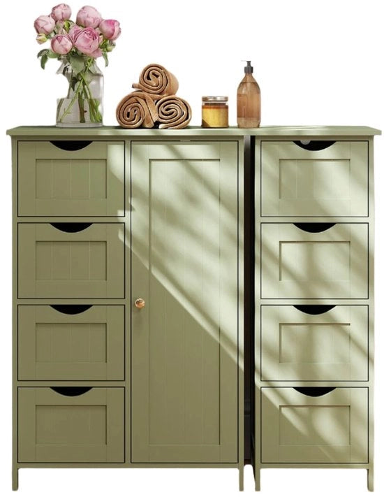 Cassa da bagno - cassettone laterale - Vochtbestendige MDF - 30 cm x 55 cm x 82 cm