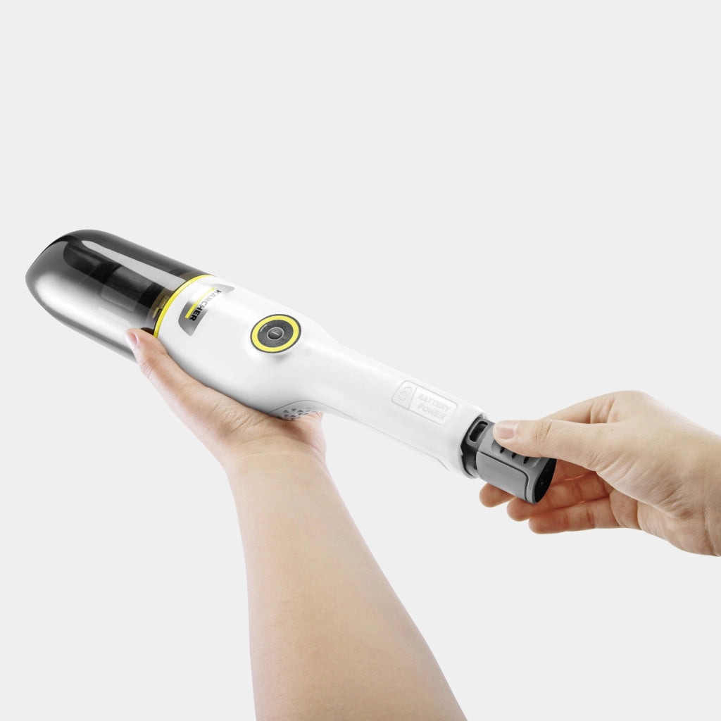 KARCHER Aspirapolvere a batteria CVH 2-4 - Vano raccolta: 0.15 l - Potenza assorbita: 54 W - Tempo di esecuzione max. modalità: 10 min