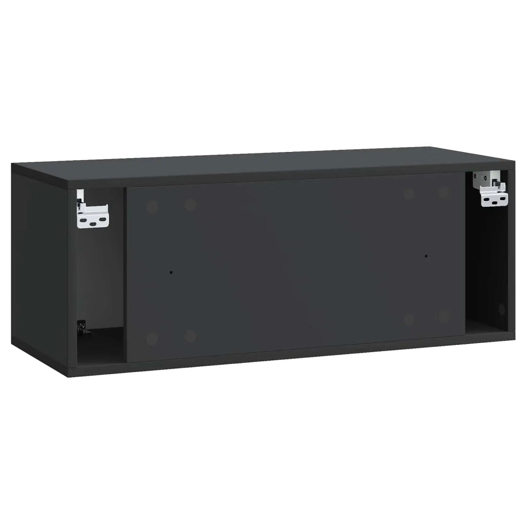 Mobile Porta TV da Muro Nero 78,5 x 31 x 30 cm