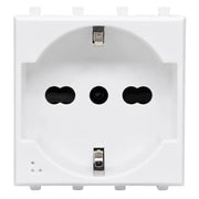 Presa schuko bipasso 2p+t 10/16a 250v serie s44