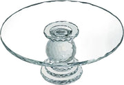 Piattaforma di esposizione per torte - Piatto di cristallo chiaro da 26.7 cm - Supporto per dessert per festa di matrimonio - Trattoria decorativa