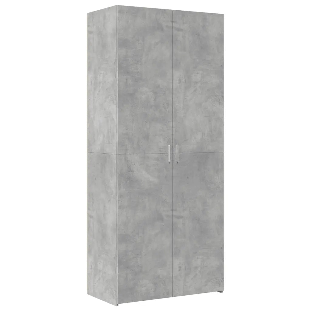 Armadietto Grigio Cemento 80x42,5x225 cm in Truciolato 3281353