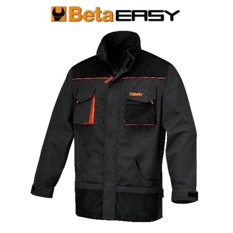 Beta 79090900 Easy Giacca da Lavoro Tela T-C 260 g-m² Inserti Antiabrasione Oxford Taglia XS colore Grigio