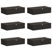 Scatola di Stoccaggio 6 pz Antracite 70 x 40 x 18 cm CFW6747192