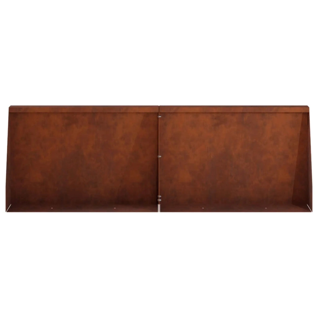 Muro di contenimento 2 pz 60 x 12 x 40 cm Acciaio Corten 8015275