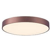 Trade Shop - Plafoniera Moderna Tonda Led 65w Cct 3000k 4000k Lampada Soffitto Muro Luce 60cm - Marrone