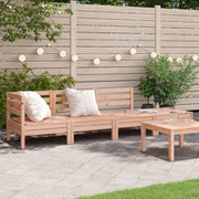 Divano da Giardino a 4 Posti-Sofa da Giardino-Divano da esterno in Legno Massello di Douglas