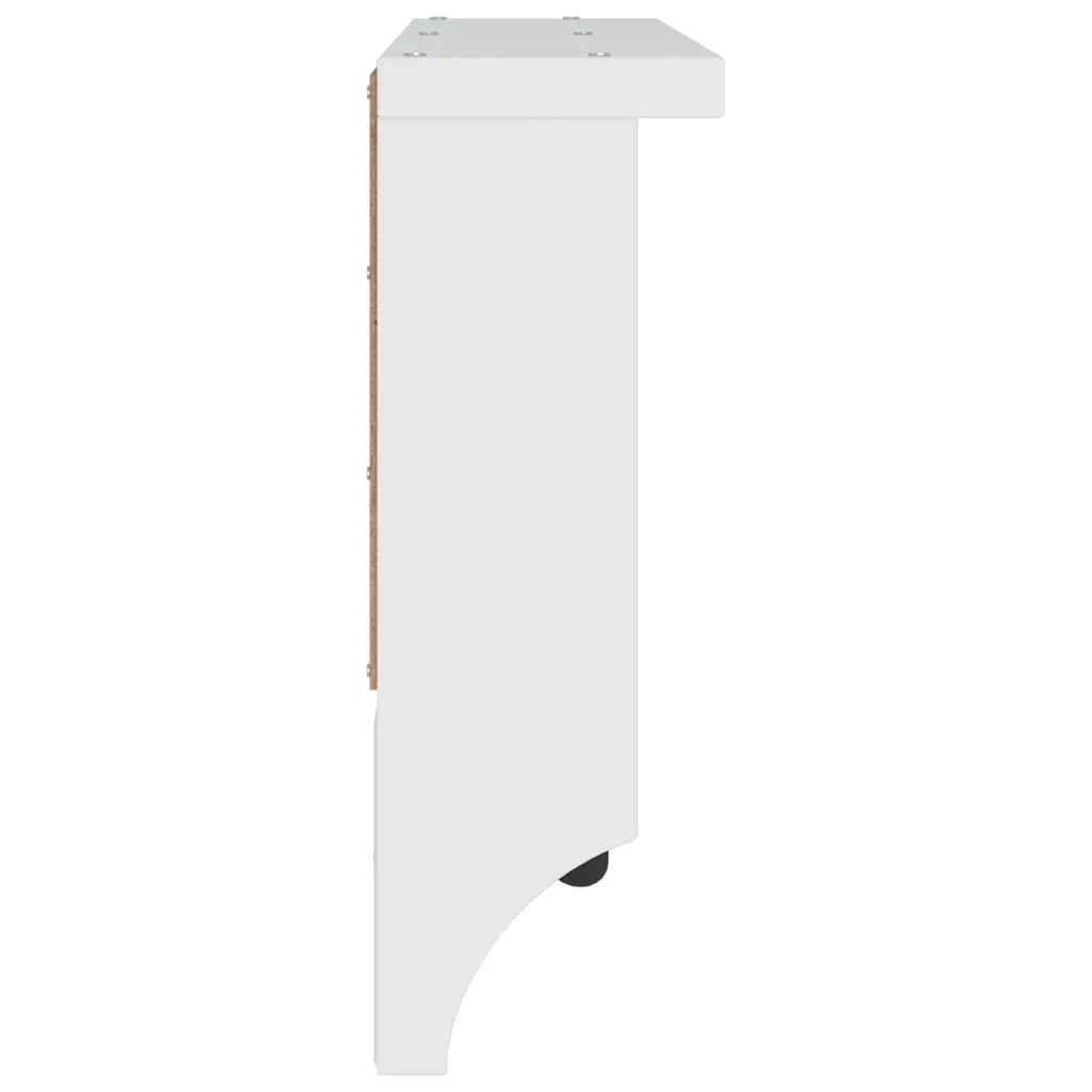 Appendiabiti da Parete SANDNES Bianco 87x12x35 cm Legno di Pino 4010471