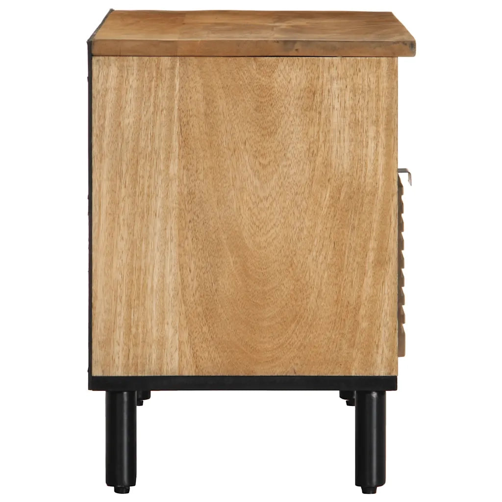 Mobile Porta TV Marrone 80x33x46 cm in Legno Massello di Mango 4017737